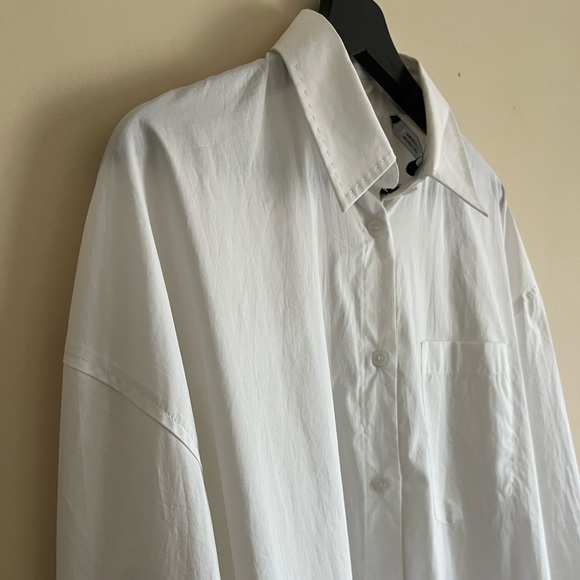 Zara Oversized Cotton Poplin Shirt Dress - Picture 2 of 3